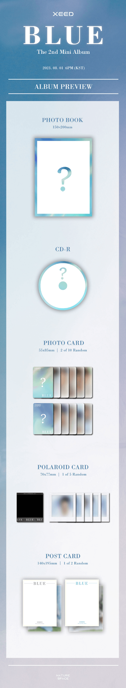 Xeed The 2nd Mini Album (Blue)