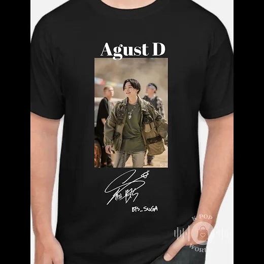 Agust D T-shirt w/ signature