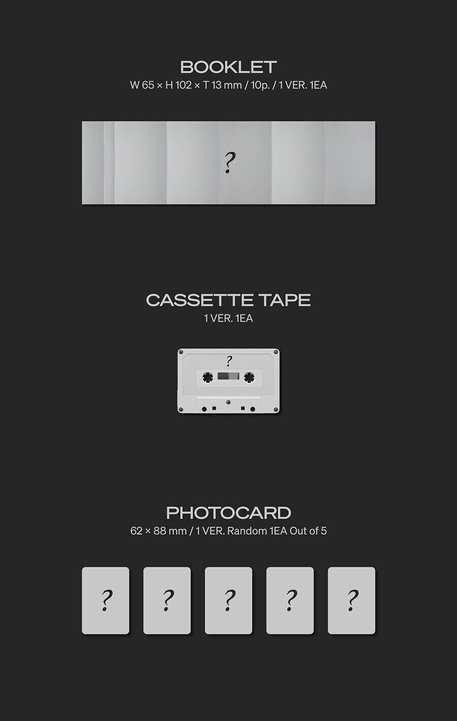 MONSTA X 12th Mini REASON Cassette Tape Ver.