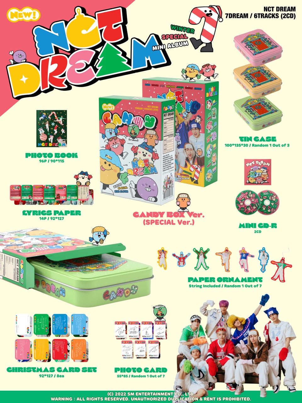 NCT DREAM Winter Special Mini Album_'Candy' (Special Ver.) / First Press Limited