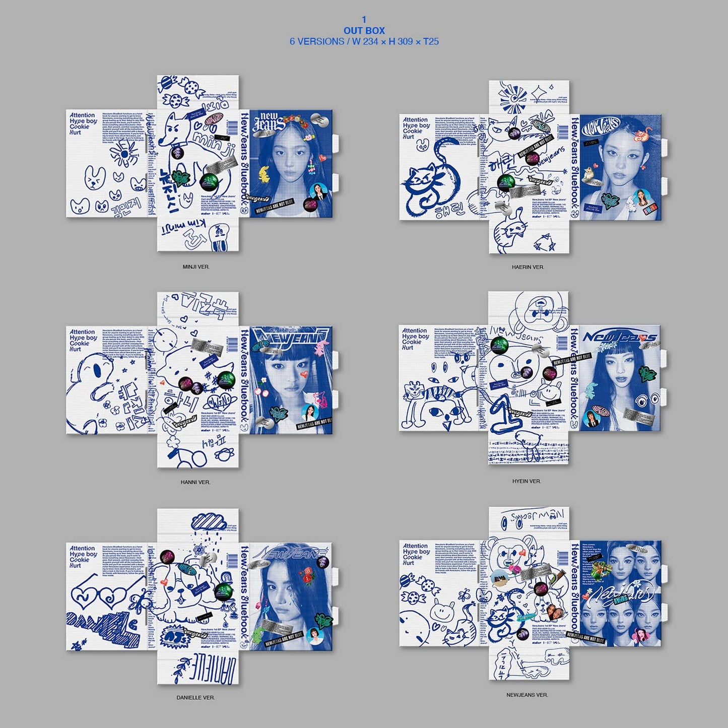 NewJeans: 1st EP 'New Jeans' Bluebook ver. Random