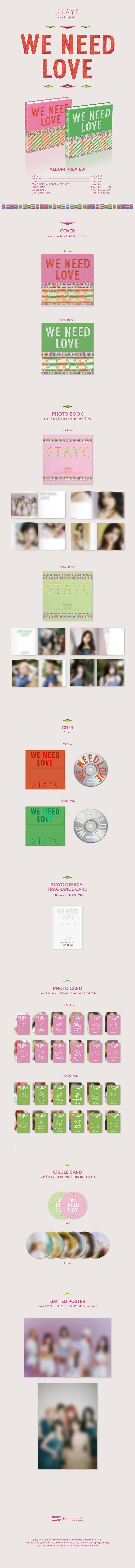 STAYC : The 3rd Single Album [WE NEED LOVE]