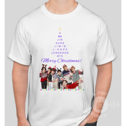 BTS Christmas Theme T-shirt